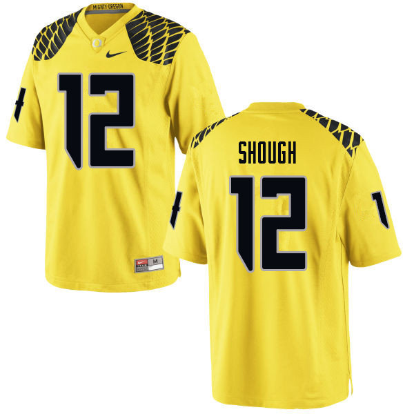 Men #12 Tyler Shough Oregn Ducks College Football Jerseys Sale-Yellow